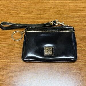 Dooney & Bourke Black Patent Leather Wristlet